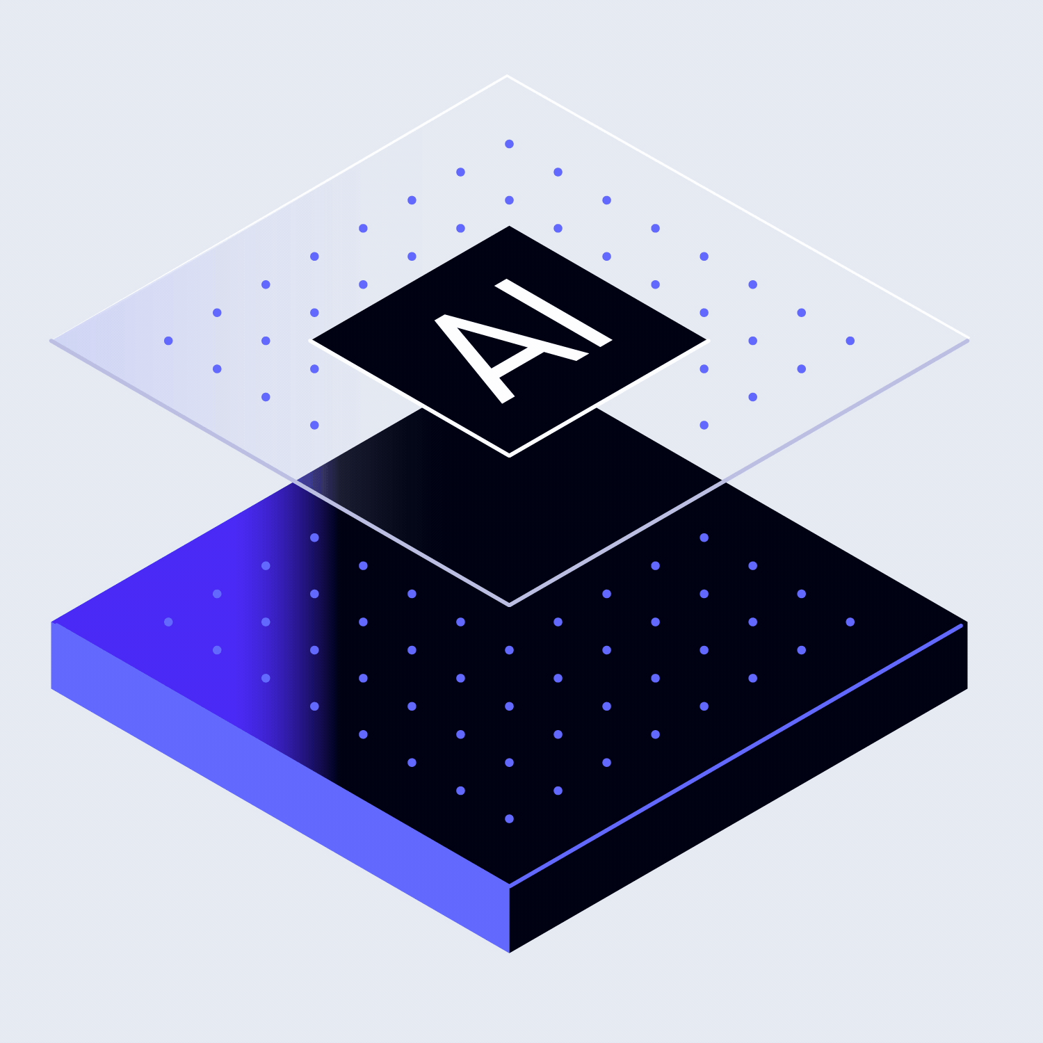 A layered design featuring AI claims tech concept.