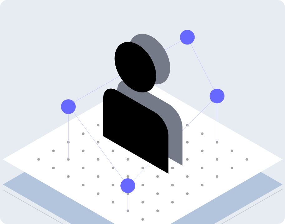 An abstract representation of workforce dynamics.