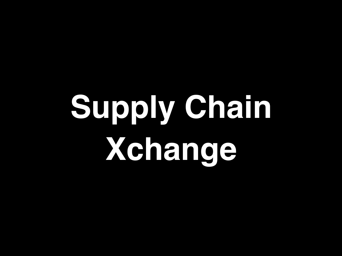 Supply Chain Xchange